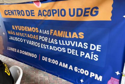 Este domingo cierran centros de acopio de UdeG para afectados por las lluvias en el país