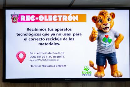 Rec-olectrón, campaña de acopio de residuos electrónicos llegará a Rectoría General UdeG