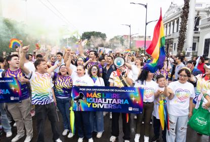 Integrantes de la Red Universitaria se suman al Pride Guadalajara 2026
