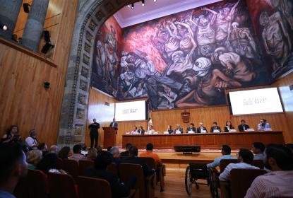 Celebran el 28 aniversario de la FEU en el Paraninfo Enrique Díaz de León
