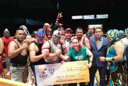 Se subieron al ring para luchar por la niñez