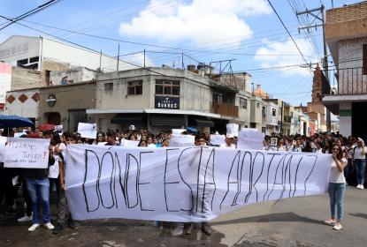 Exigen aparición con vida de estudiante del CUCiénega