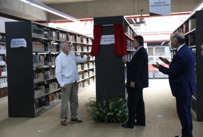 Inauguran fondo Carlos García de Alba Zepeda en la BPEJ Juan José Arreola