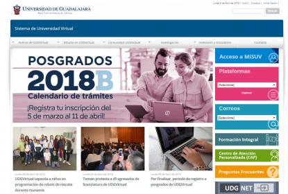 Cierre de convocatoria en posgrados de UDGVirtual