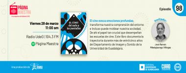 Cartel de la Página Maestra. Un programa de Editorial UDG. Episodio 98