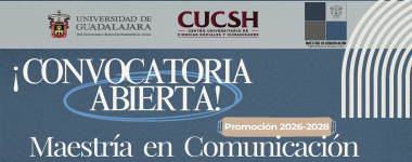 Cartel de la Maestría en Comunicación, promoción 2026-2028