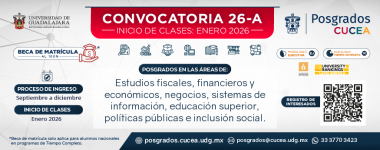 Cartel de los Posgrados CUCEA 2026-A