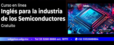Cartel del Curso en línea: Inglés para la industria de los Semiconductores