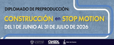 Cartel del Diplomado de preproducción: Construcción en stop motion