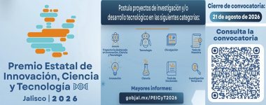 Cartel del Premio Estatal de Innovación, Ciencia y Tecnología, Jalisco 2026