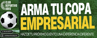 Cartel Arma tu copa empresarial en el Club Deportivo de la UdeG