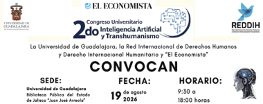 Cartel del 2do Congreso Universitario Inteligencia Artificial y Transhumanismo