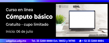 Cartel del Curso en línea: Cómputo básico