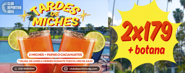 Cartel Tardes de Miches en el Club Deportivo de la UdeG