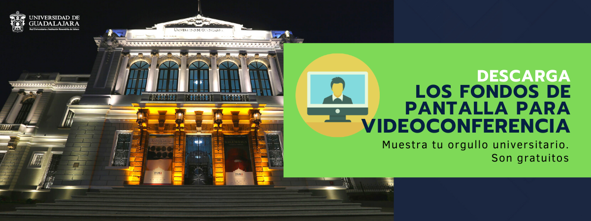 Fondos de pantalla para videoconferencia | Universidad de Guadalajara